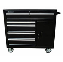 Excel Black Steel Roller cabinet 42" W x 18" D x 39.6" H