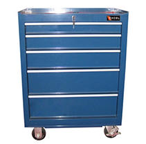 Excel Blue Steel Roller Cabinet 26.6" W x 18.1" D x 36.3" H