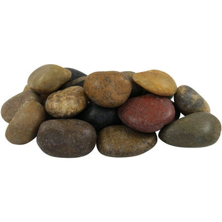 Margo 30 lb. Mixed Grade A Polished Pebbles 1 in. to 2 in. (30-Pack Pallet)