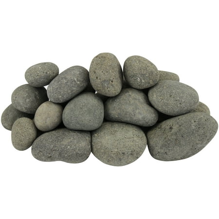0.4 cu. ft. 1 in. to 3 in. 30 lbs. Gray Caribbean River Pebble (32-Pack Pallet)