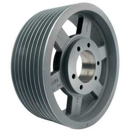 10.40" OD Eight Groove Pulley / Sheave for "C" Style V-Belt (bushing not included) # 8C100-F