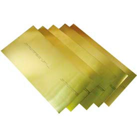0.004" Brass Shim Stock 6" x 18" Flat Sheets (Pack of 10)