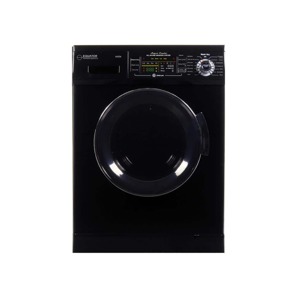 Equator 1.57 cu. ft. 110V Smart All-in-One Washer and Dryer Combo Version 2 Pro in Black