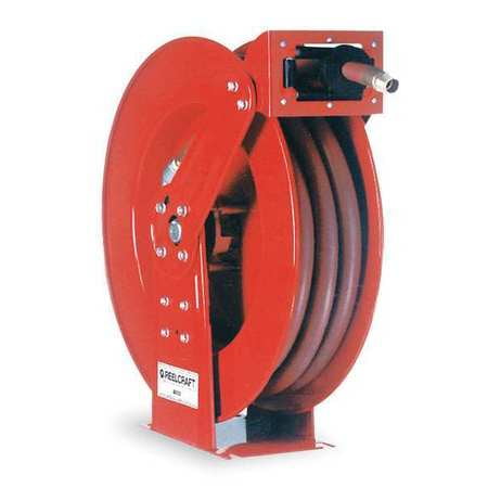 REELCRAFT 81100 OHP 3/8" x 100 ft. Spring Return Hose Reel, Max 4800 psi, w/Hose