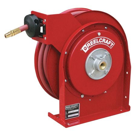 REELCRAFT B4425 OLP 1/4" x 25 ft. Spring Return Hose Reel, Max 300 psi, w/Hose