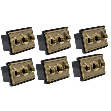 Pentair 1" Black Junction Box Swimming Pool Spa Light Port Replacement (6 Pack)