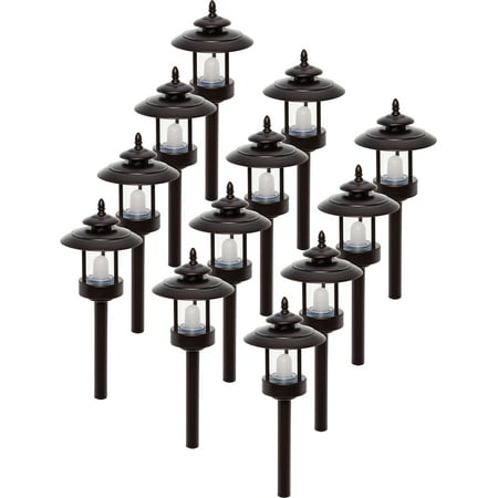 12 Pack Westinghouse Bronze 100 Lumen Low Voltage LED Pathway Landscape Lights