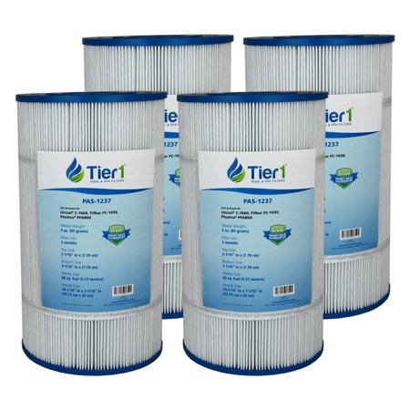 Tier1 Replacement for 17-4983 Pentair Pac Fab 60, Pleatco PFAB60, Filbur FC-1930, Unicel C-7660 Comparable Replacement Pool and Spa Filter Cartridge (4-Pack)