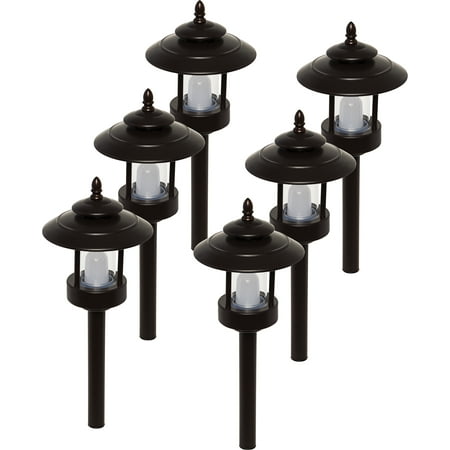 6 Pack Westinghouse Multi-Color 100 Lumen Low Voltage LED Pathway Lights