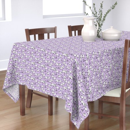 Tablecloth Sheep Sheep Farm Wool Knitting New Zealand Farm Animals Cotton Sateen