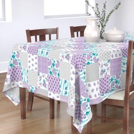 Tablecloth Peacock Cheater Baby Nursery Baby Girl Patchwork Cotton Sateen