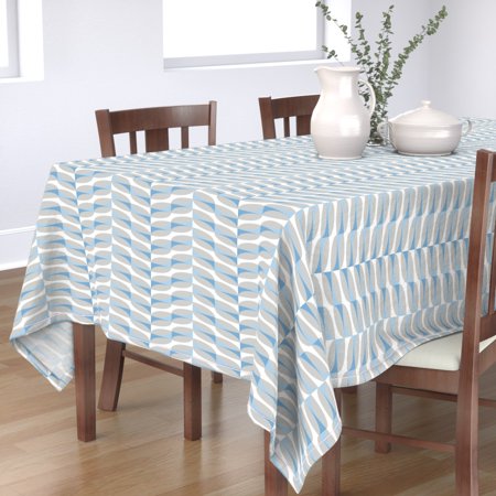 Tablecloth Scandi Abstract Modern Geometric Scandinavian Mid Cotton Sateen