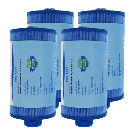 Tier1 Dream Maker Spas Pleatco PDM25P4, Unicel 4CH-21, Filbur FC-0136 Comparable Replacement Antimicrobial Filter Cartridge for Dream Maker Spas (4-Pack)