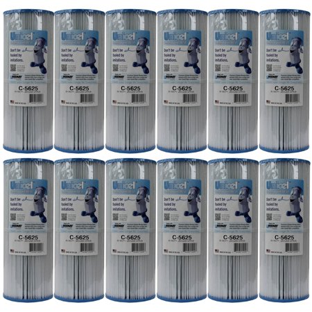 Unicel Spa Replacement Cartridge Filter 25 SqFt Jacuzzi CFR-25 In-line (12 Pack)