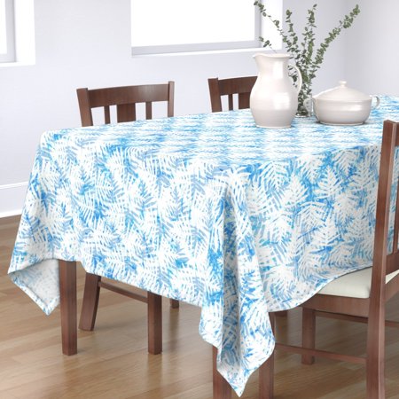 Tablecloth Hawaiian Botanical Tropical Leaves Modern Aloha Indian Cotton Sateen