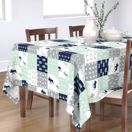 Tablecloth Cheater Patchwork Wholecloth Northern Lights Top Little Cotton Sateen