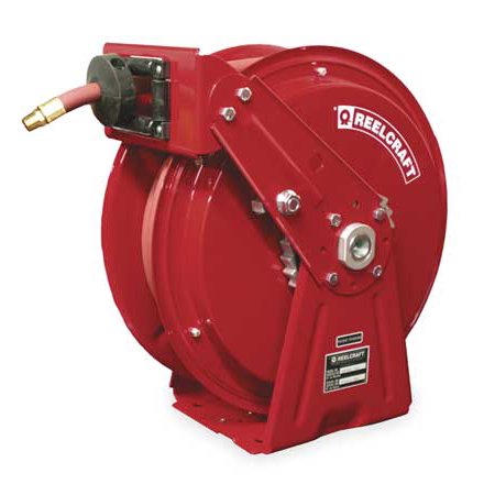 REELCRAFT DP7650 OLP 3/8" x 50 ft. Spring Return Hose Reel, Max 300 psi, w/Hose