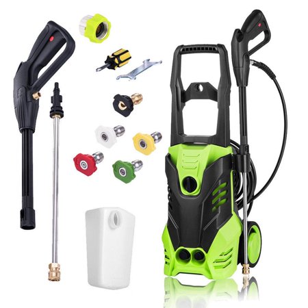 Ktaxon 2200PSI (Max 3000PSI) Electric High Pressure Washer, 1800W Pressure Washing Equipment, 1.7GPM Pressure Sprayer, with 5 Nozzles, 20ft Hose