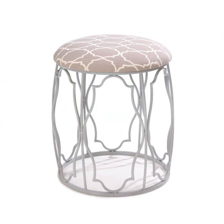 Accent Plus Portable Stool, Moroccan Wish Round Decorative Backless Garden Stool