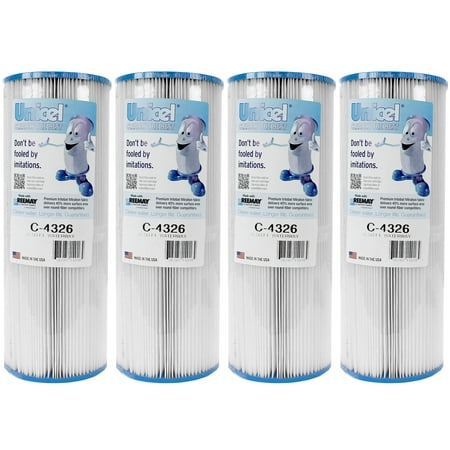 Unicel Rainbow Waterway Pool Spa Filter Replacement Cartridge C4326 (4 Pack)