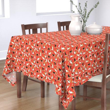 Tablecloth Dogs Pet Lover Beagle Animals Cute Cotton Sateen