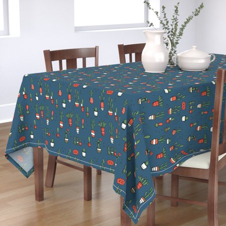 Tablecloth Cactus Mexico Garden Plant Desert Cotton Sateen