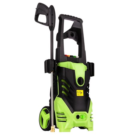 Electric Power Pressure Washer, 3000 PSI 1.8GPM High Pressure Washer Cleaner Machine with Hose Reel & Spray Gun & Nozzles and Built in Soap/Foam Dispenser HFON