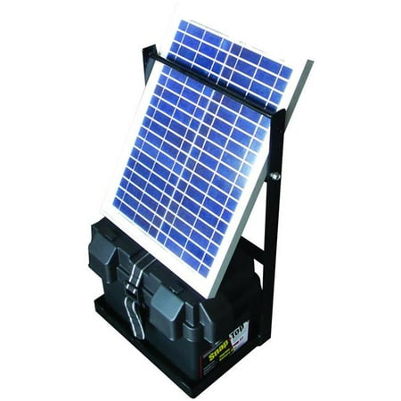 Speedrite 819156 1 Joule Solar Fence Charger System - Black with Red