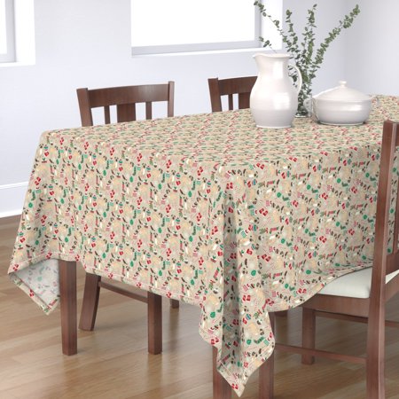 Tablecloth Pug Pug Dog Christmas Christmas Dogs Dog Dog Christmas Cotton Sateen