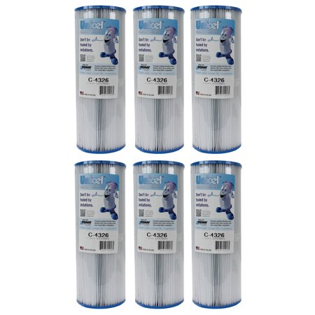 6) Unicel C-4326 Rainbow Waterway Pool Spa Filter Replacement Cartridges C4326