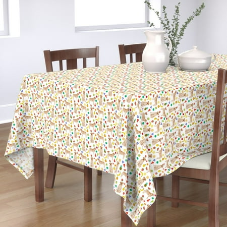 Tablecloth Yellow Lab Labrador Retriever Labradors Dog Fruit Cotton Sateen