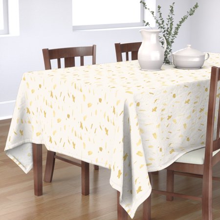 Tablecloth Minimalist Gold Nursery Decor Cotton Sateen