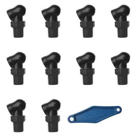 LOC-LINE 79092-BLK Nozzle,XR Style,0.160in.dia,PK10