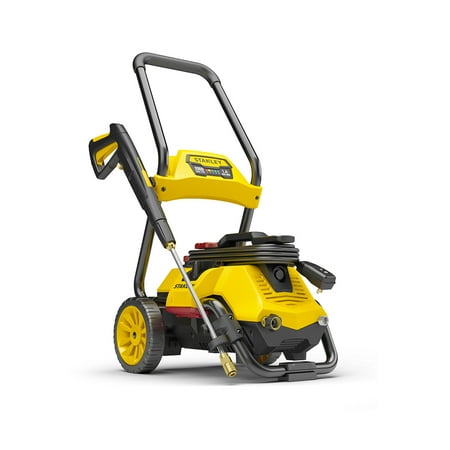 Stanley SLP 2050 PSI 2-In-1 Electric Pressure Washer For Cart or Portable Use with Spray Gun, Wand, 25 Foot High Pressure Hose, 35 Foot Power Cord, Detergent Tank, and 4 Nozzles