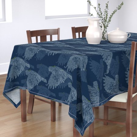 Tablecloth Birds Australian Cockatoo Parrot Texture Flying Bird Cotton Sateen