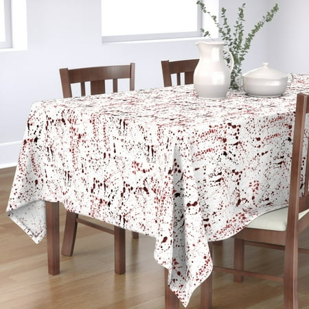 Tablecloth Blood Splatter Halloween Crime Scene Costume Gore Cotton Sateen