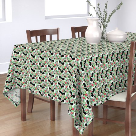 Tablecloth Tropical Corgi Hawaiian Hawaii Summer Beach Dog Pet Cotton Sateen